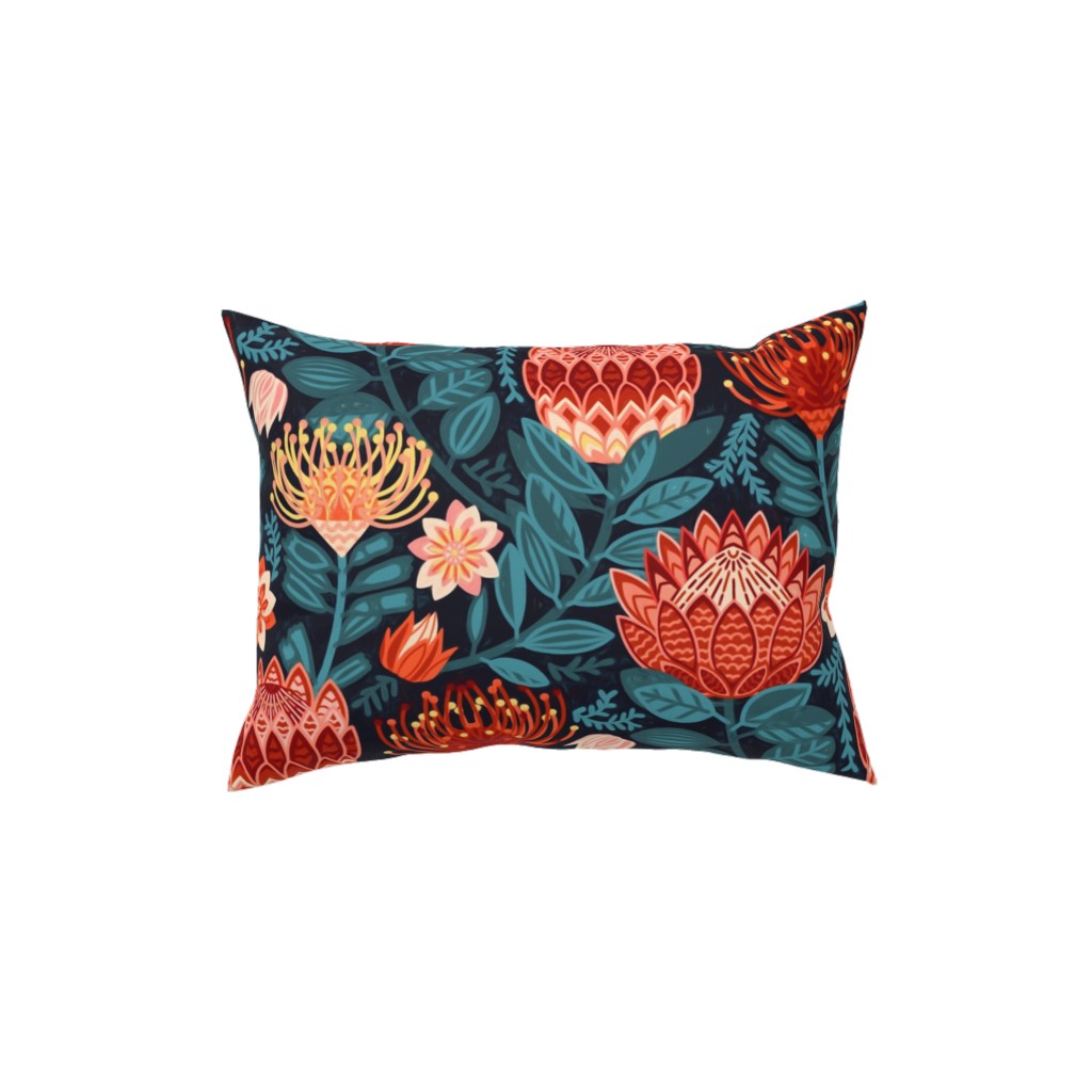 Portea Chinz - Multi Pillow, Woven, White, 12x16, Double Sided, Multicolor