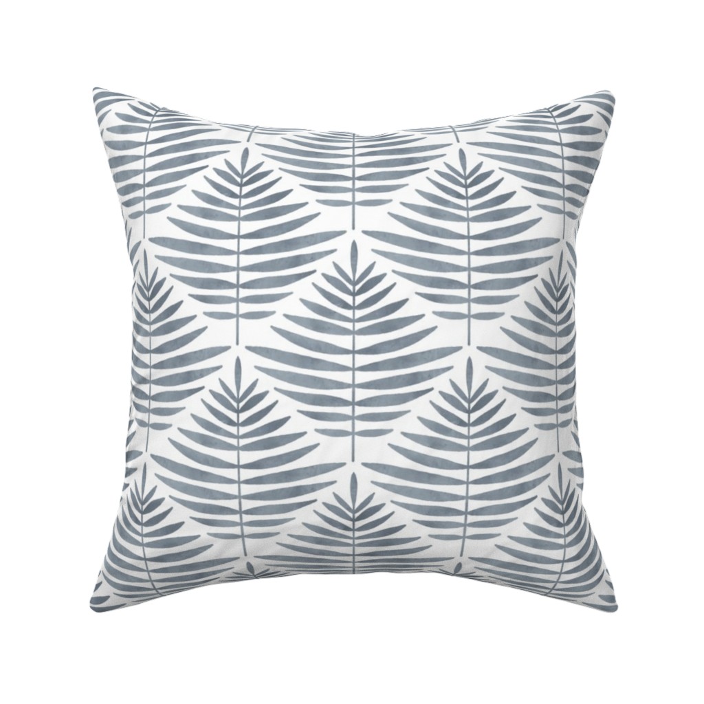 Largo - Gray Pillow, Woven, White, 16x16, Double Sided, Gray