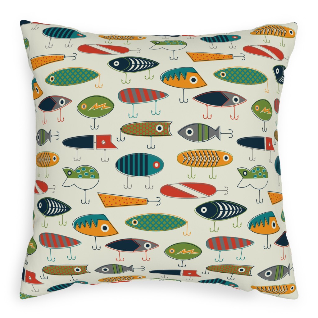 Hooked Up Pillow, Woven, White, 20x20, Double Sided, Multicolor, Antique White