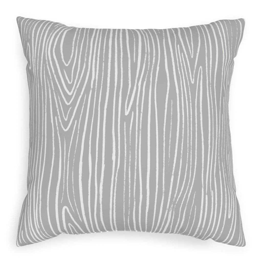Jackson - Grey Pillow, Woven, White, 20x20, Double Sided, Gray