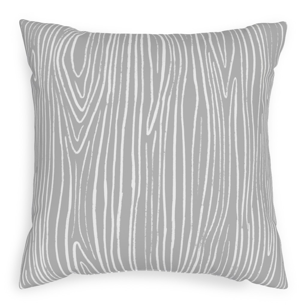 Jackson - Grey Pillow, Woven, White, 20x20, Double Sided, Gray, Gray