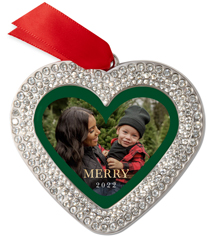 very merry jeweled ornament