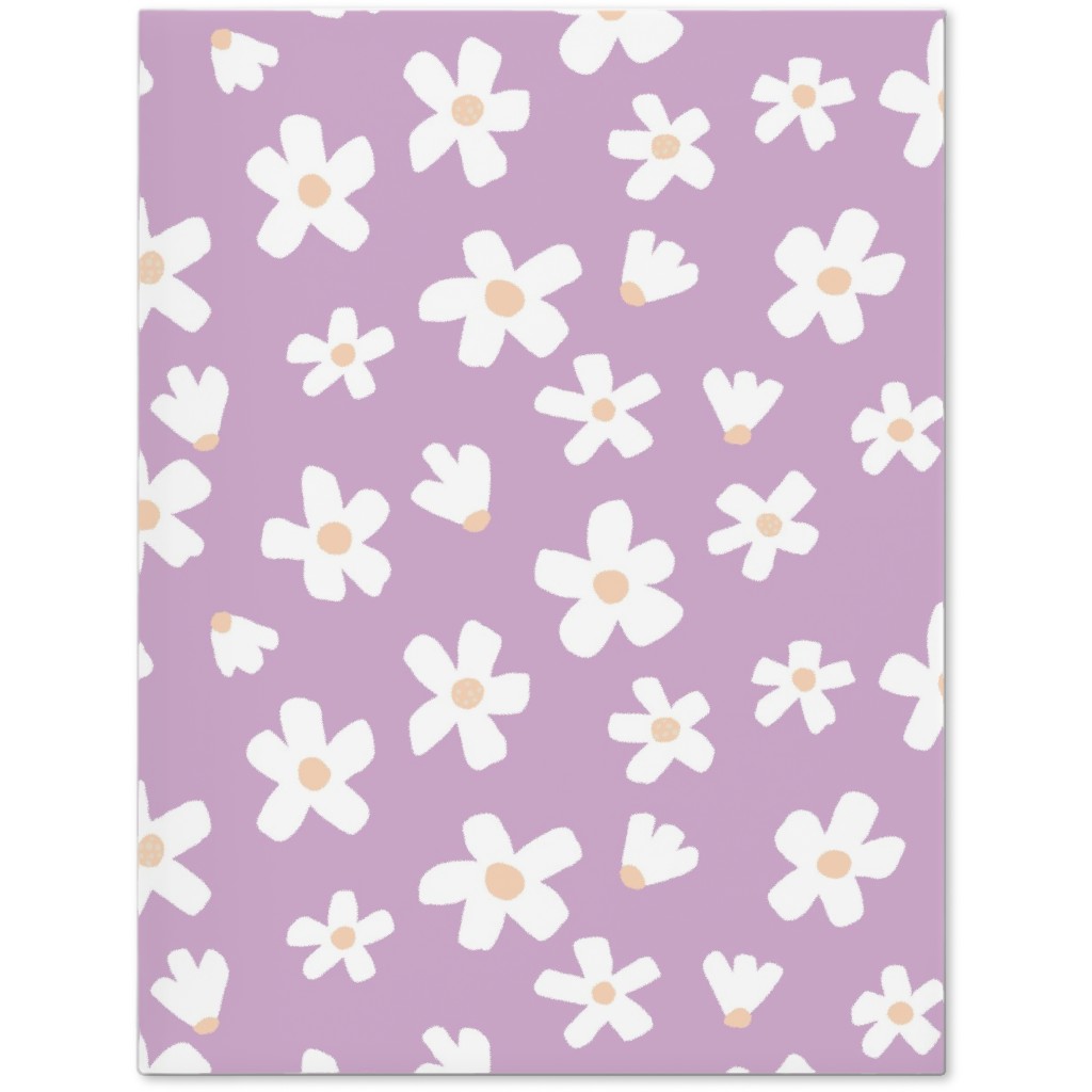 Daisy Garden Floral - Purple Journal, Purple