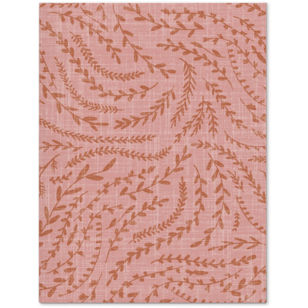 Notion - Fine Floral - Pink and Rust Journal, Pink