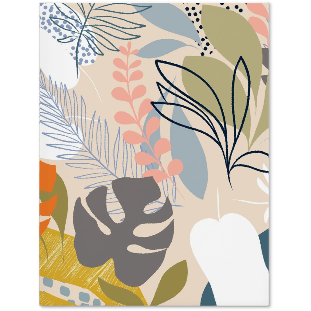 Tropical Foliage - Natural Retro - Multi Journal, Multicolor