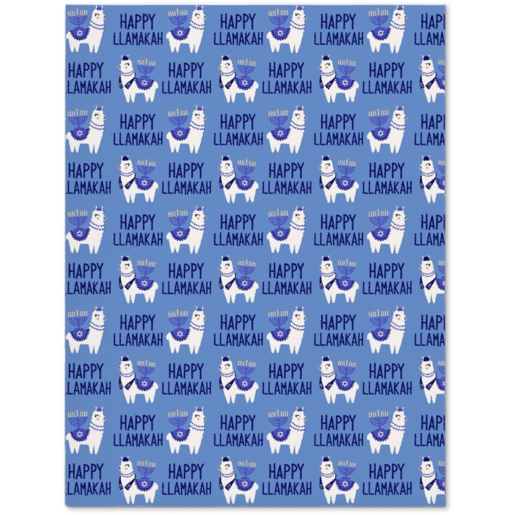 Happy Llamakah - Blue Journal, Blue, True Blue