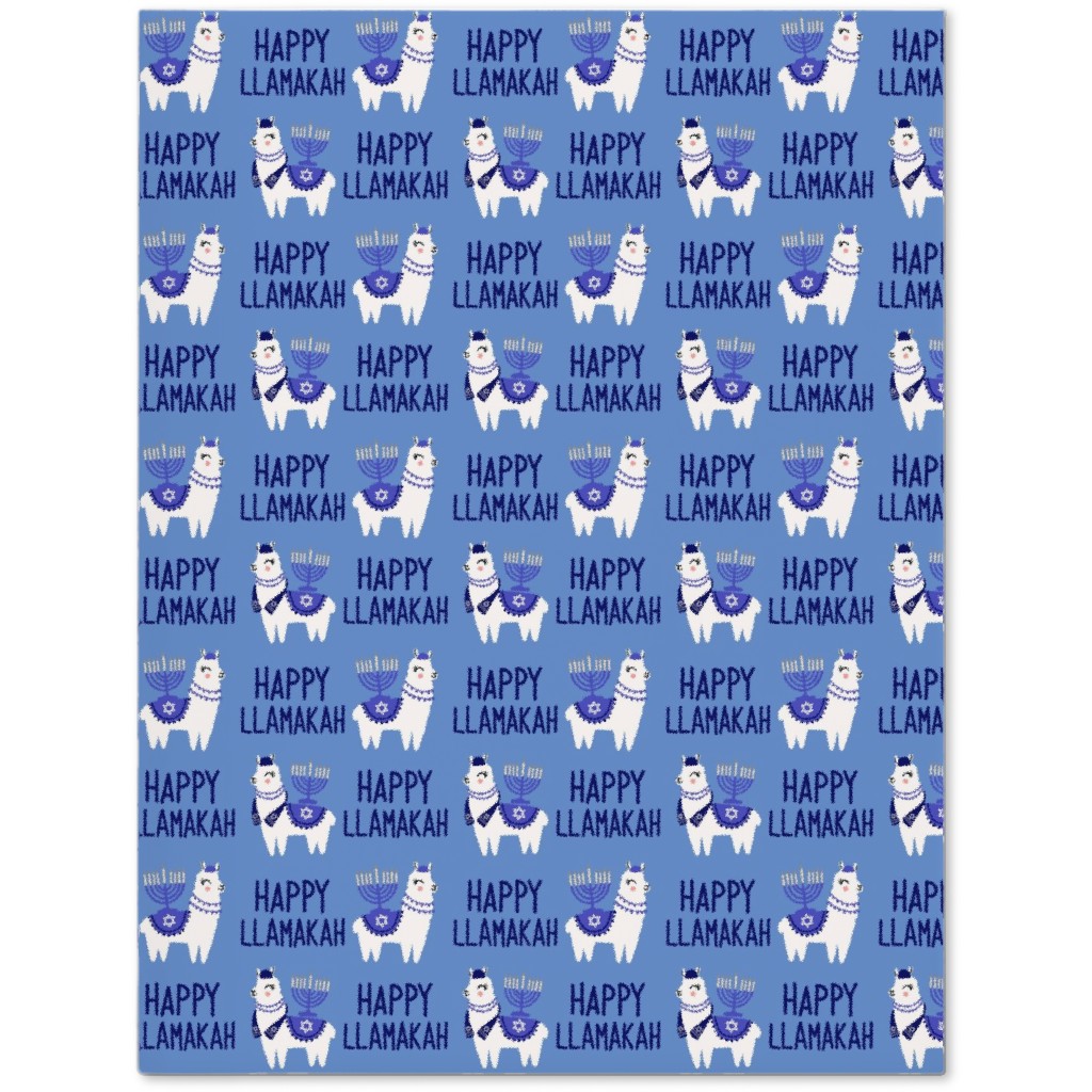 Happy Llamakah - Blue Journal, Blue