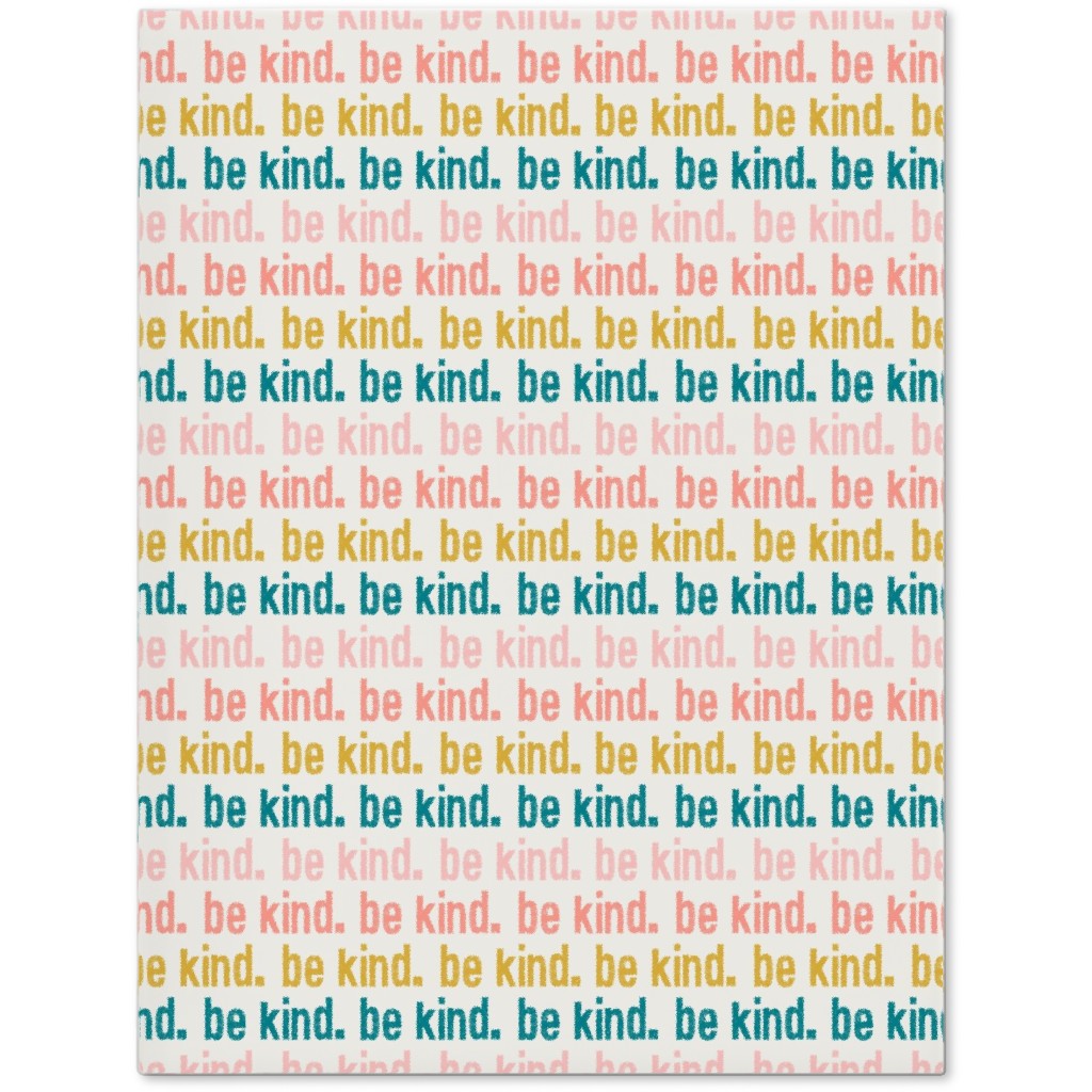 Be Kind - Pink, Coral, Teal Journal, Multicolor