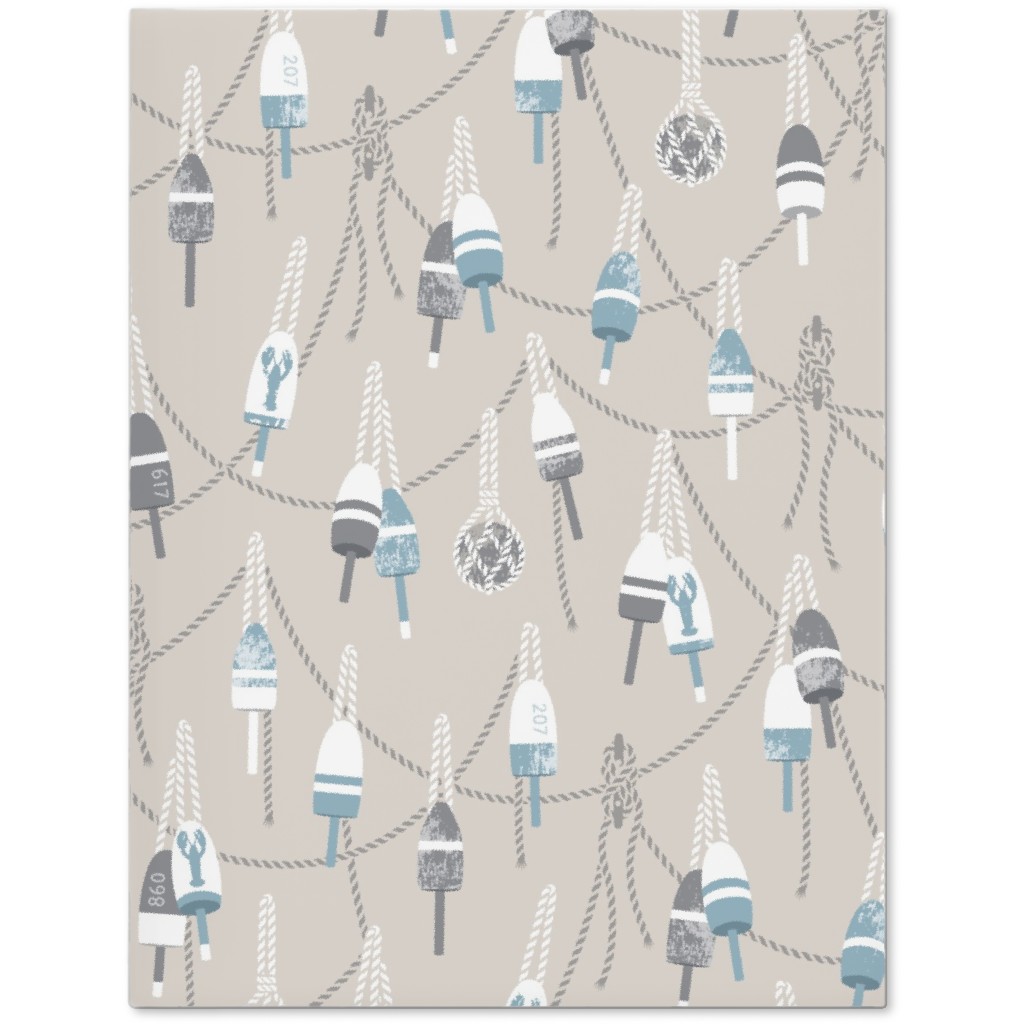 Lobster Buoy - Light Beige Tan Journal, Beige