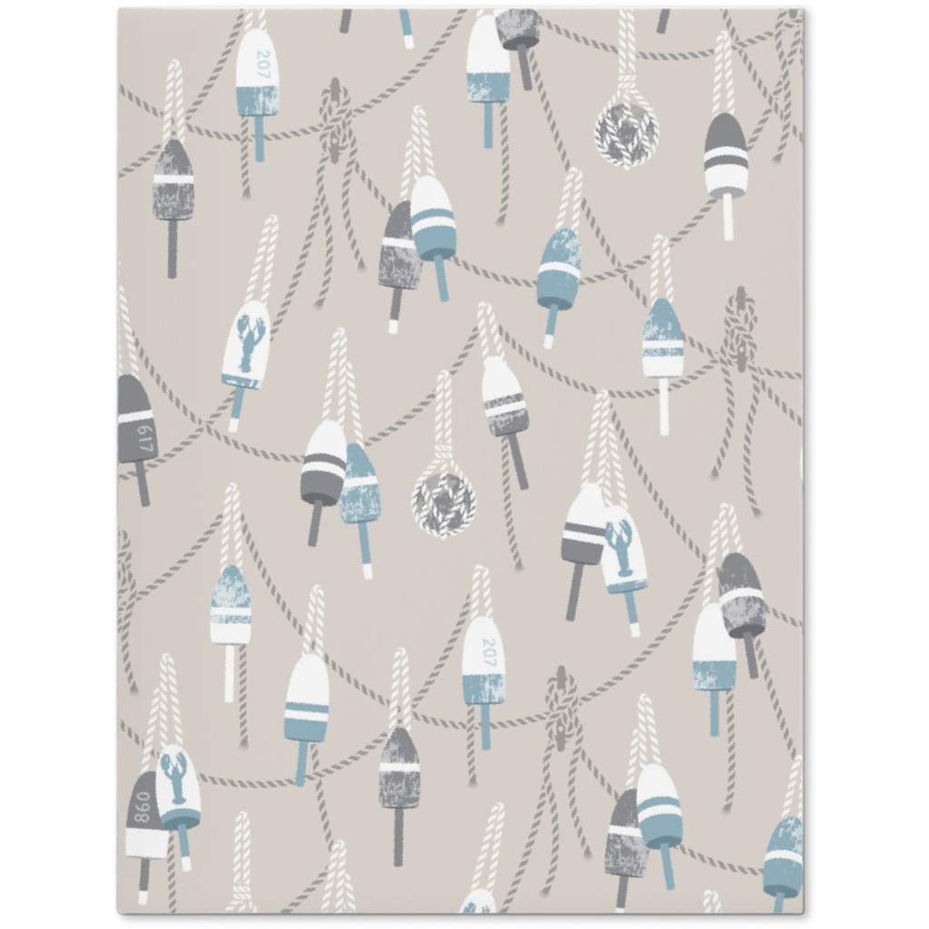 Lobster Buoy - Light Beige Tan Journal, Beige