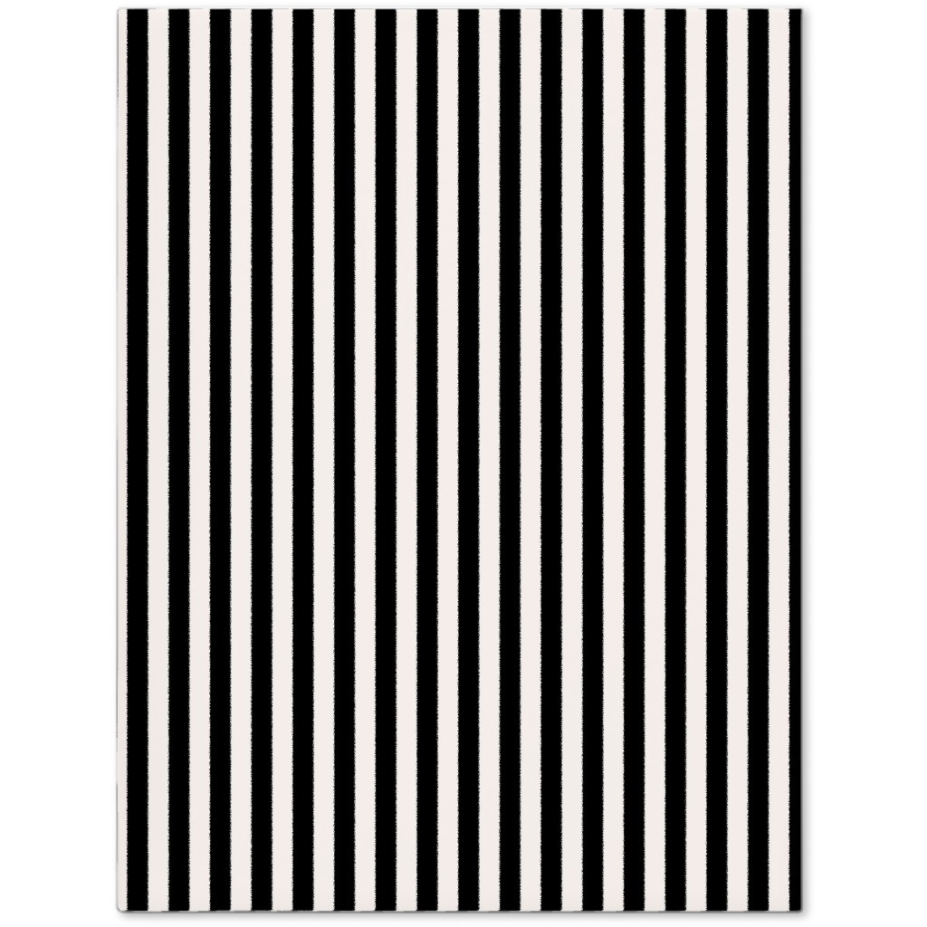 Basic Stripe - Black and Cream Journal, Black