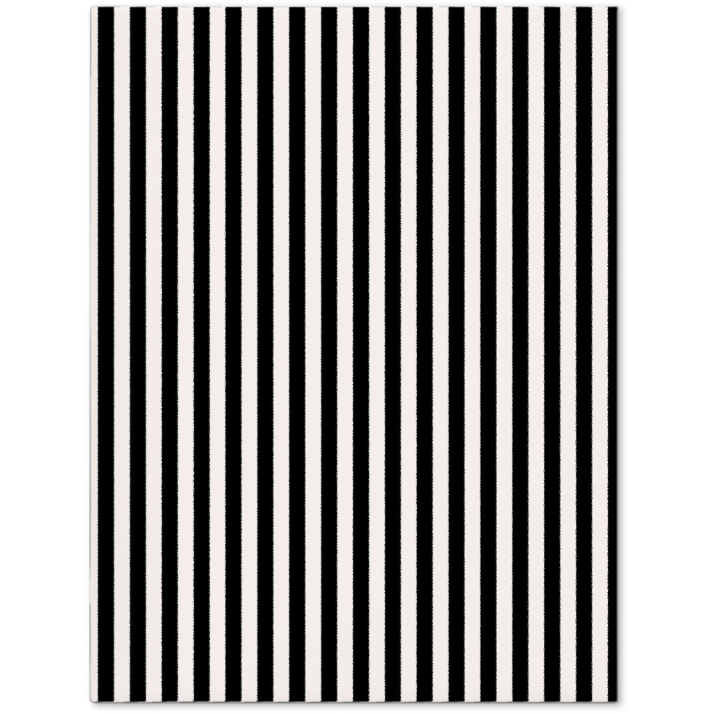 Basic Stripe - Black and Cream Journal, Black