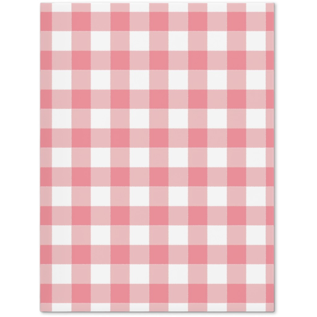 Simple Gingham Journal, Pink, Ballet Slipper