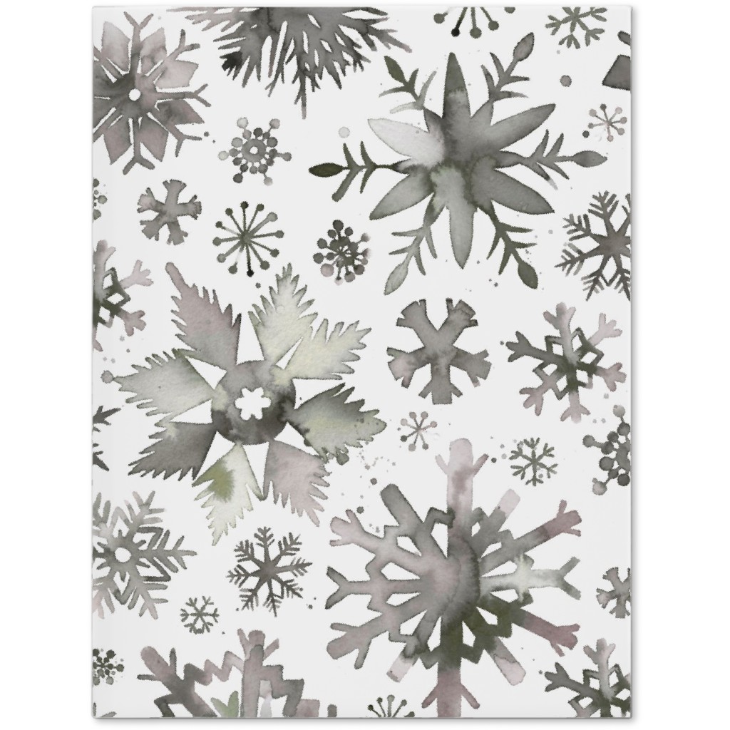 Winter Snowflakes - Gray Journal, Gray