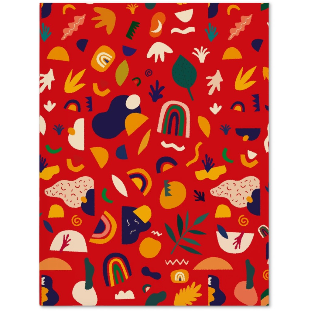 Seamless Pattern - Red Journal, Red