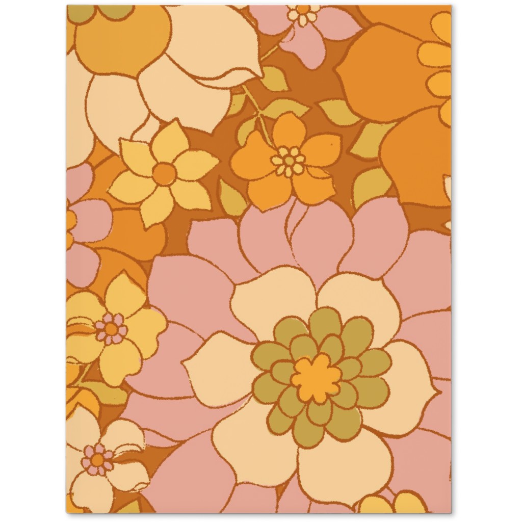 Avery Retro Floral Journal, Orange