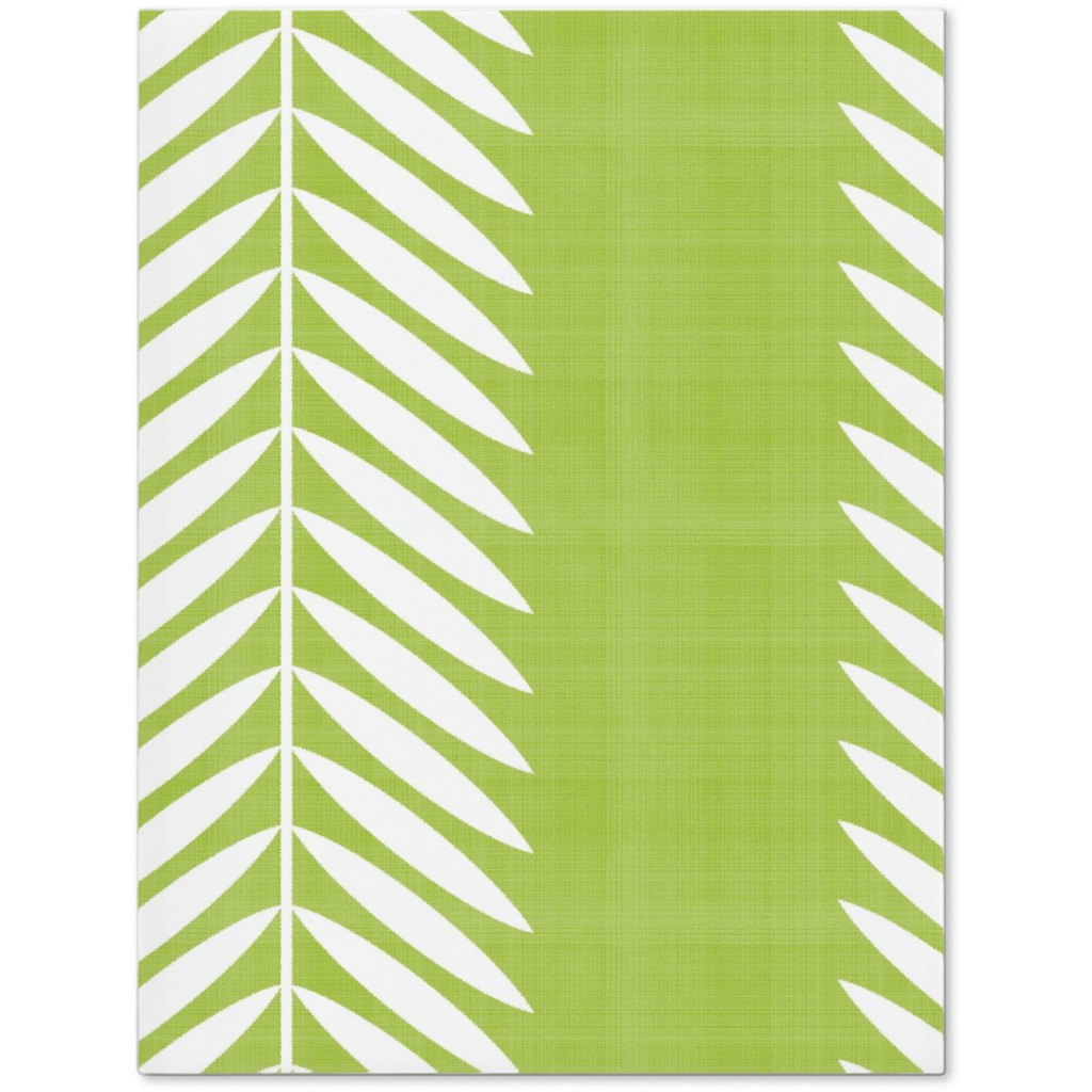 Laurel Leaf Stripe Journal, Green