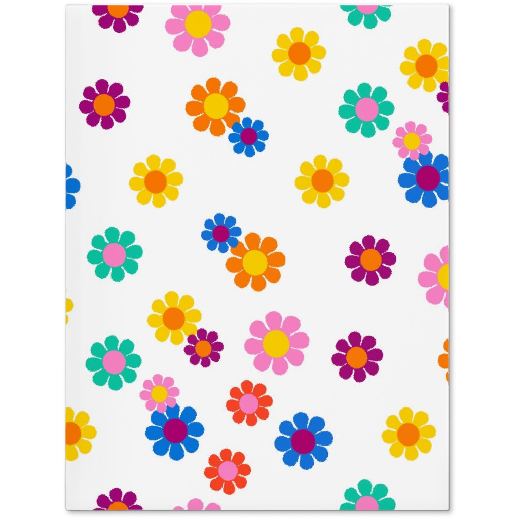 Rainbow Groovy Flowers Journal, Multicolor