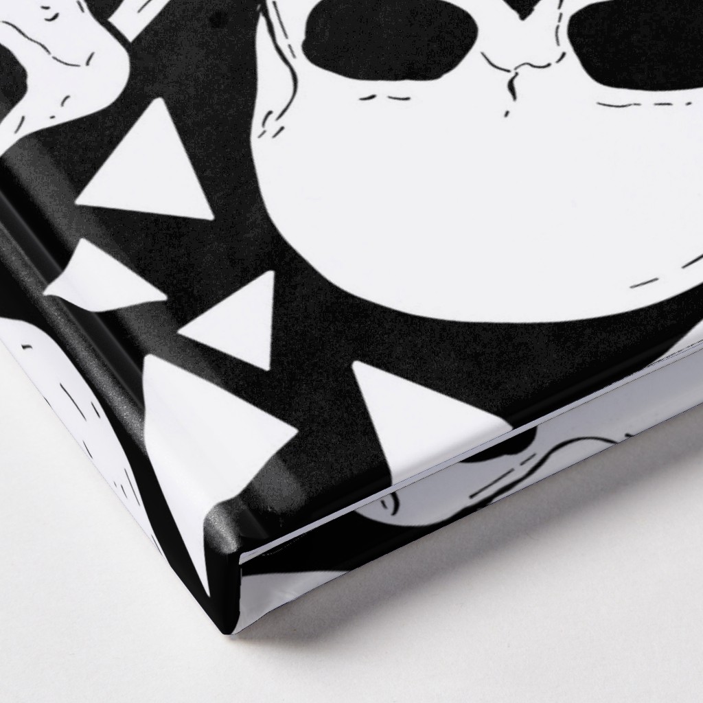 Skulls With Triangles Black And White Journal Shutterfly 3298