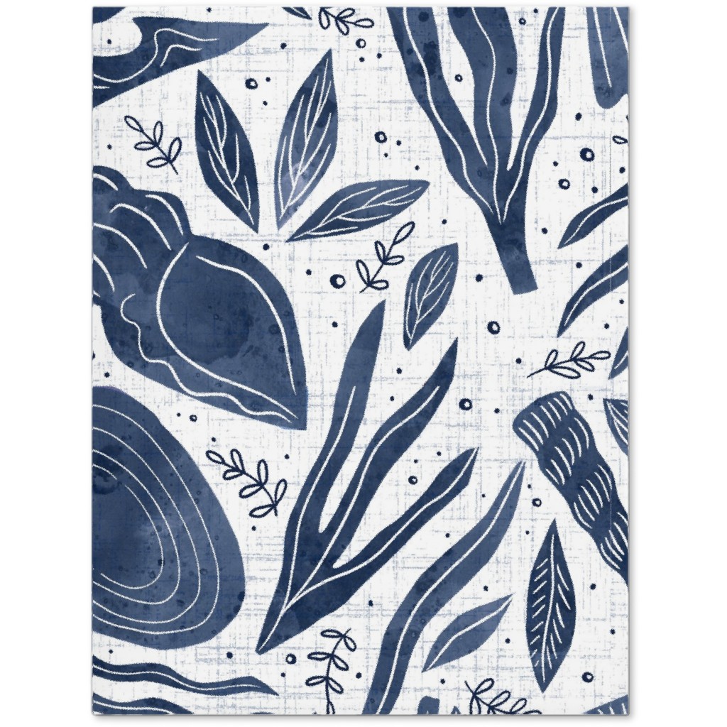 Sea Shells - Navy Journal, Blue, True Blue