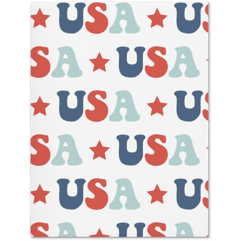 Usa Groovy Vintage - White Journal, Multicolor