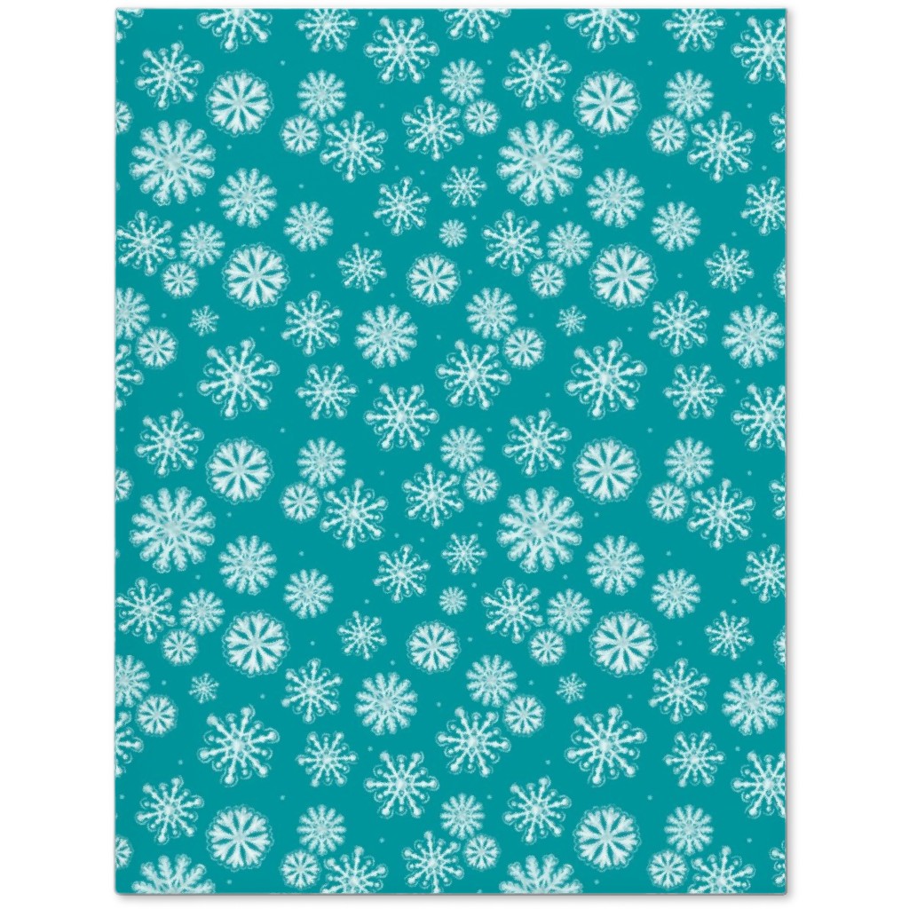 Let It Snow Snowflakes - Blue Journal, Blue