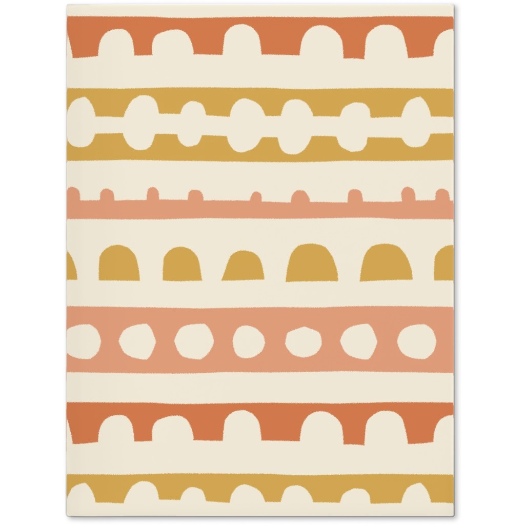 Wonky Papercut Stripes - Multi Journal, Multicolor