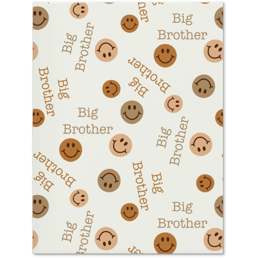 Big Brother - Smiley Boho - Muted Journal, Beige, Pearl