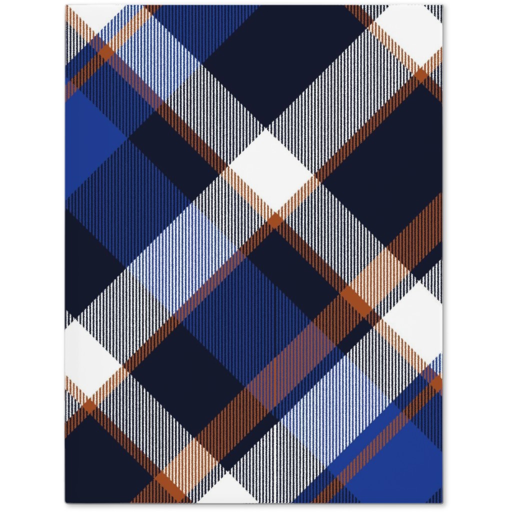 Cora's Plaid - Blue Journal, Blue, True Blue