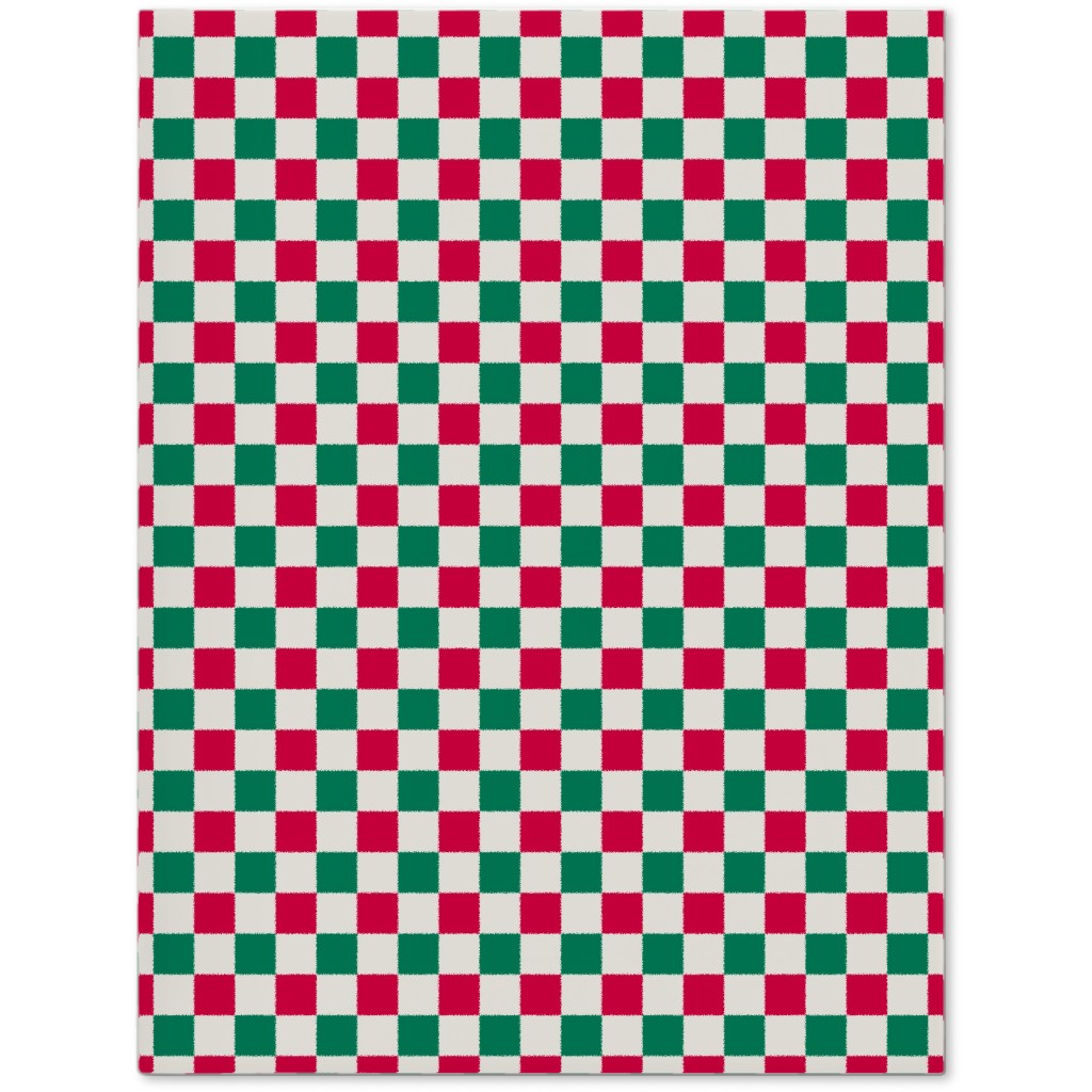 Winter Gingham - Red and Green Journal, Multicolor