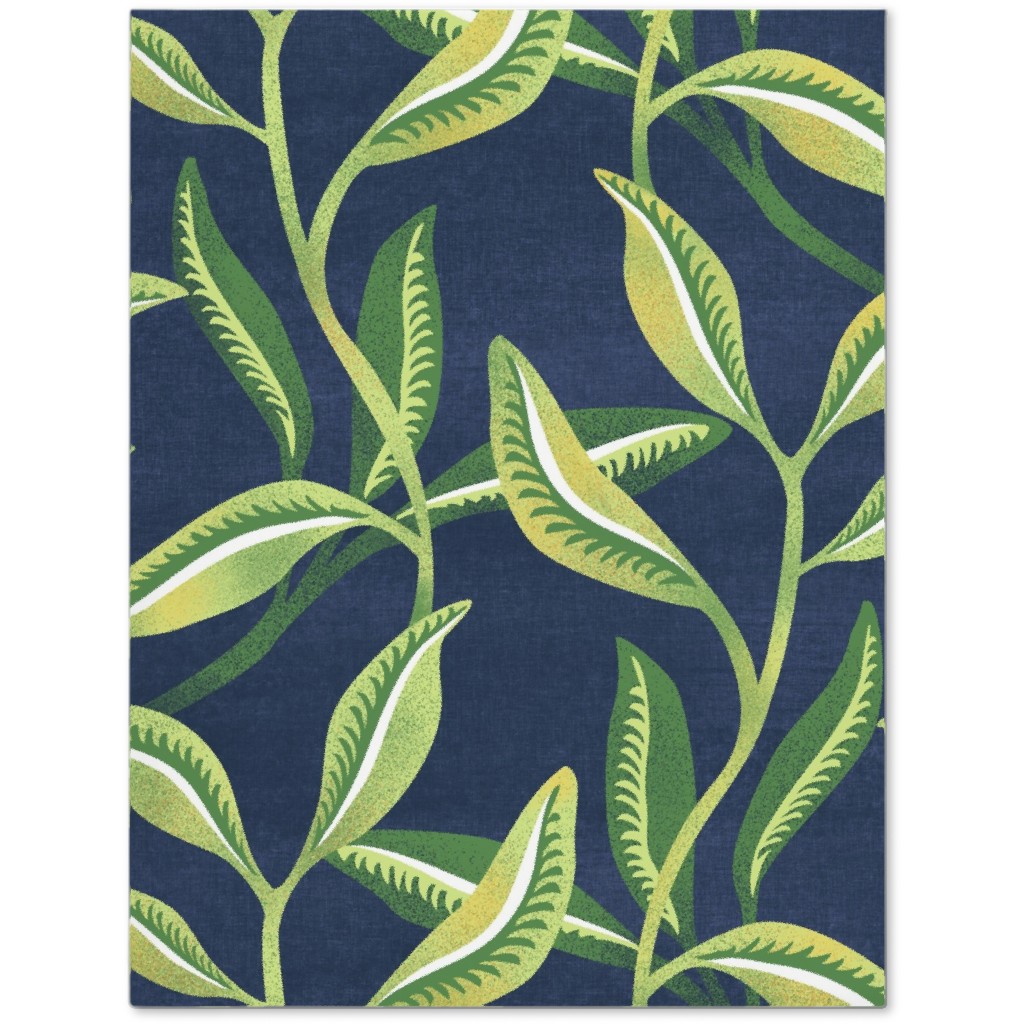 Green Leafy Vines - Blue and Green Journal, Green