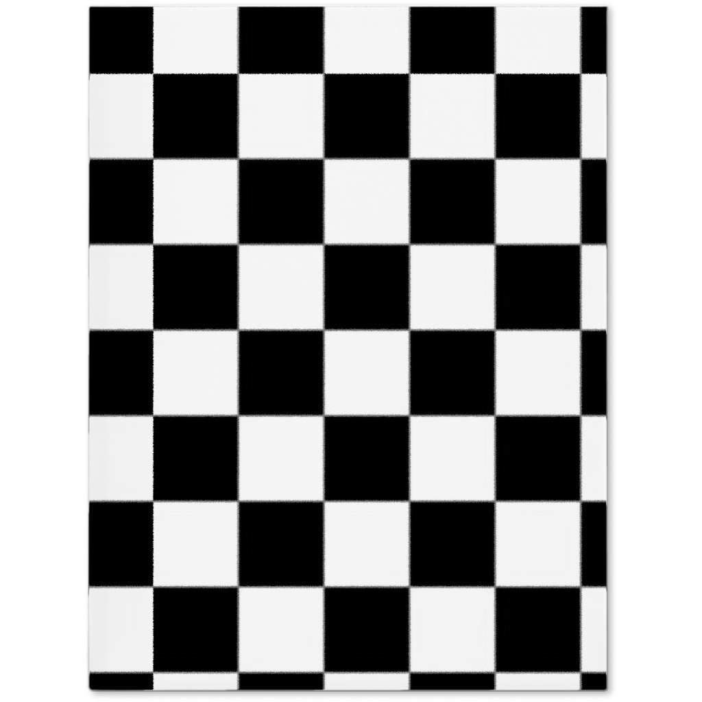 Checker - Black and White Journal, Black