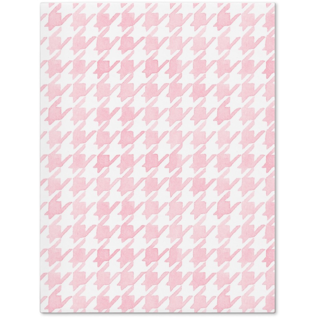 Happy Houndstooth Journal, Pink, Pearl