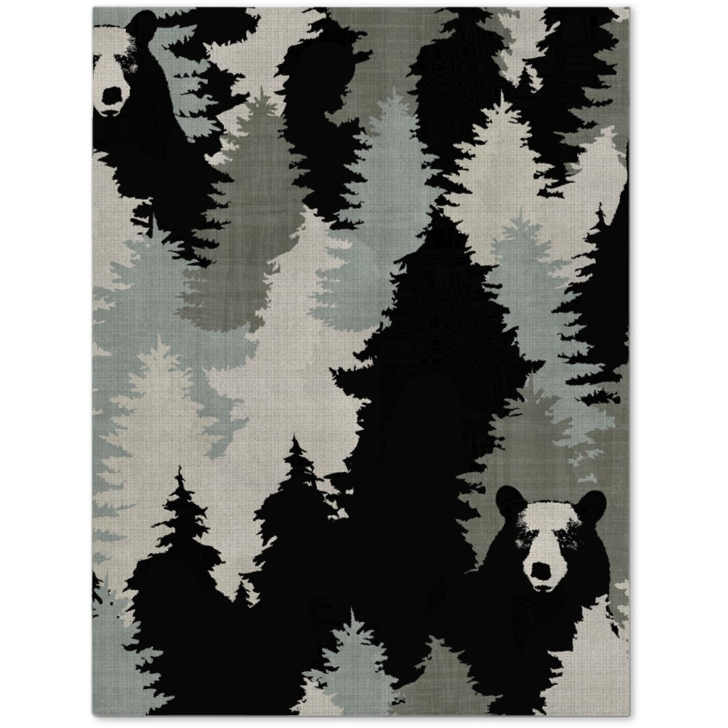 Bears Texture - Green Journal, Green