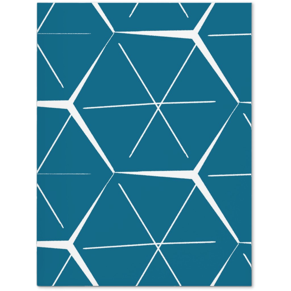 Hexagons - Blue Journal, Blue