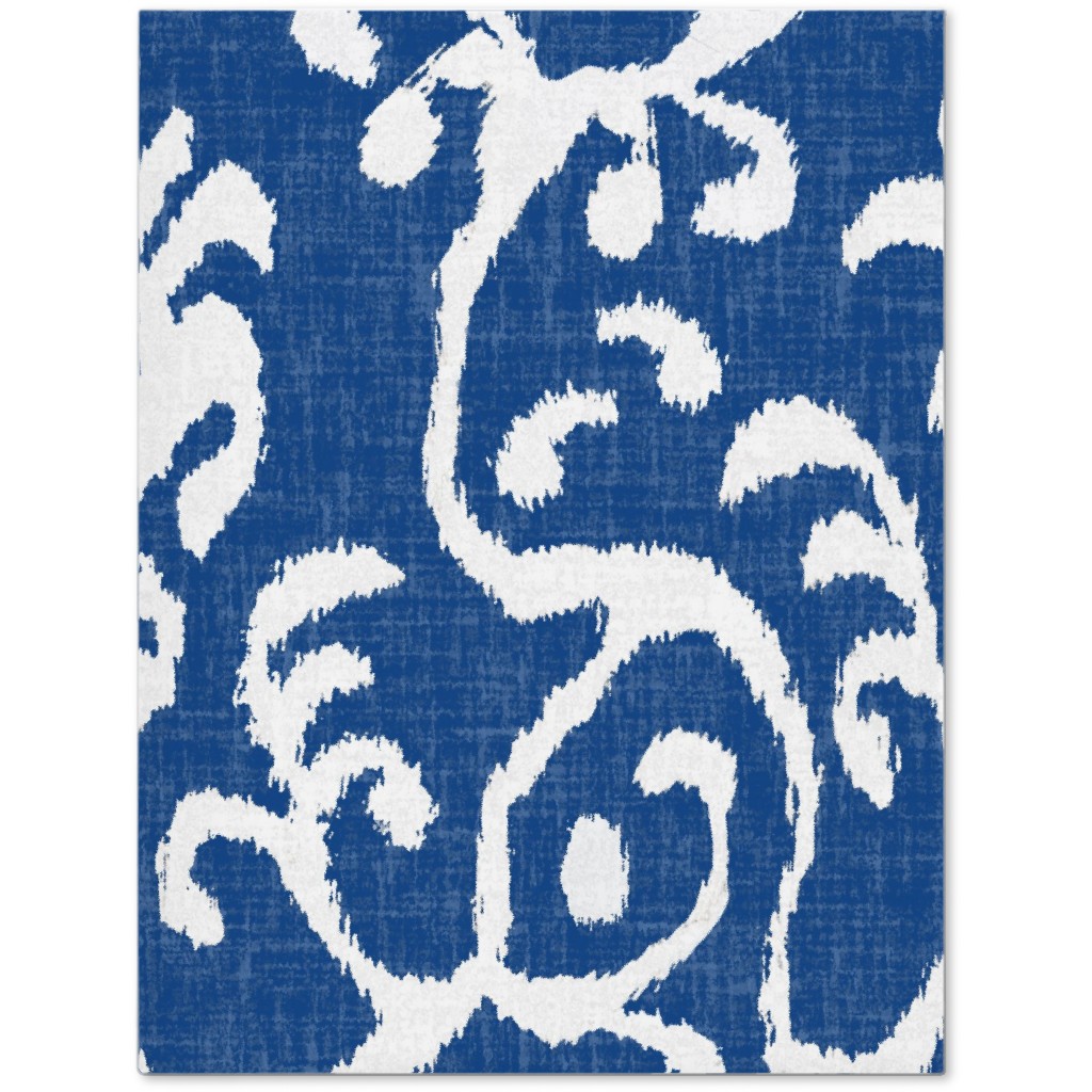 Lucette Ikat - Navy Journal, Blue