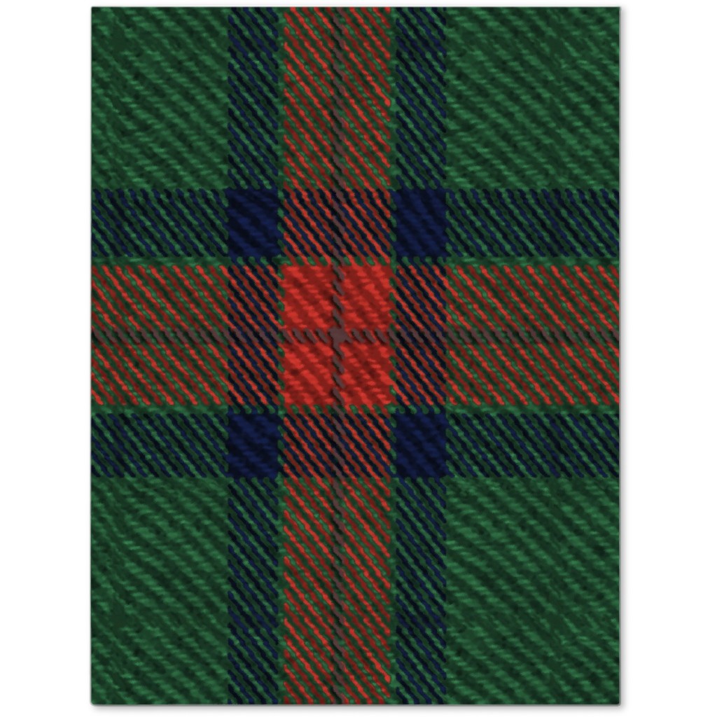 Holiday Tartan Journal, Green, Classic Green