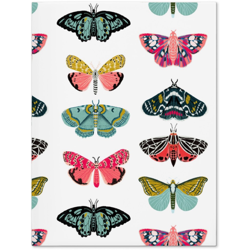 Moths and Butterflies Spring Garden - Light Journal, Multicolor