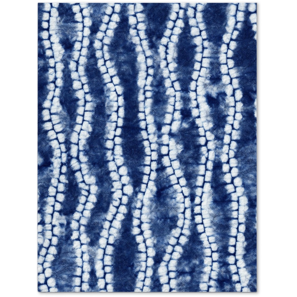 Shibori Ripples - Blue Journal, Blue, True Blue