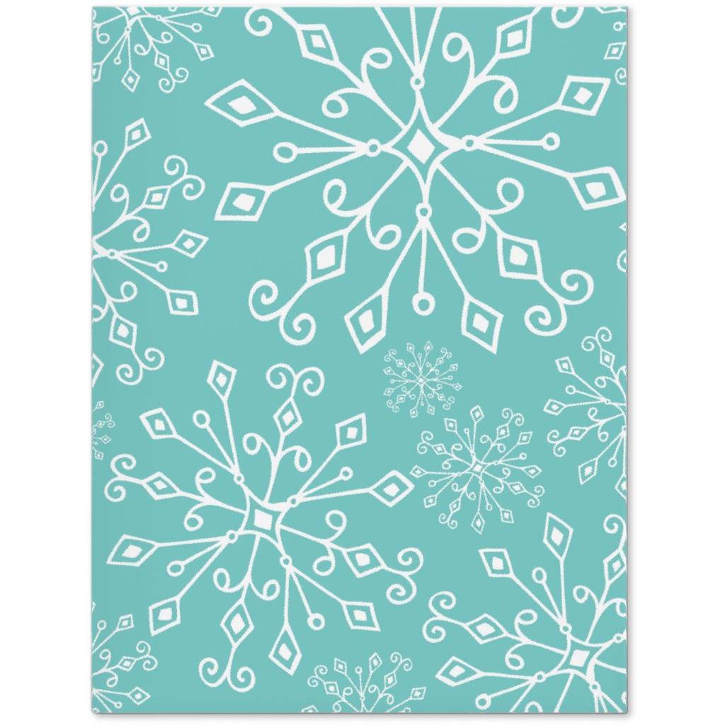 Frost Snowflakes Journal, Blue