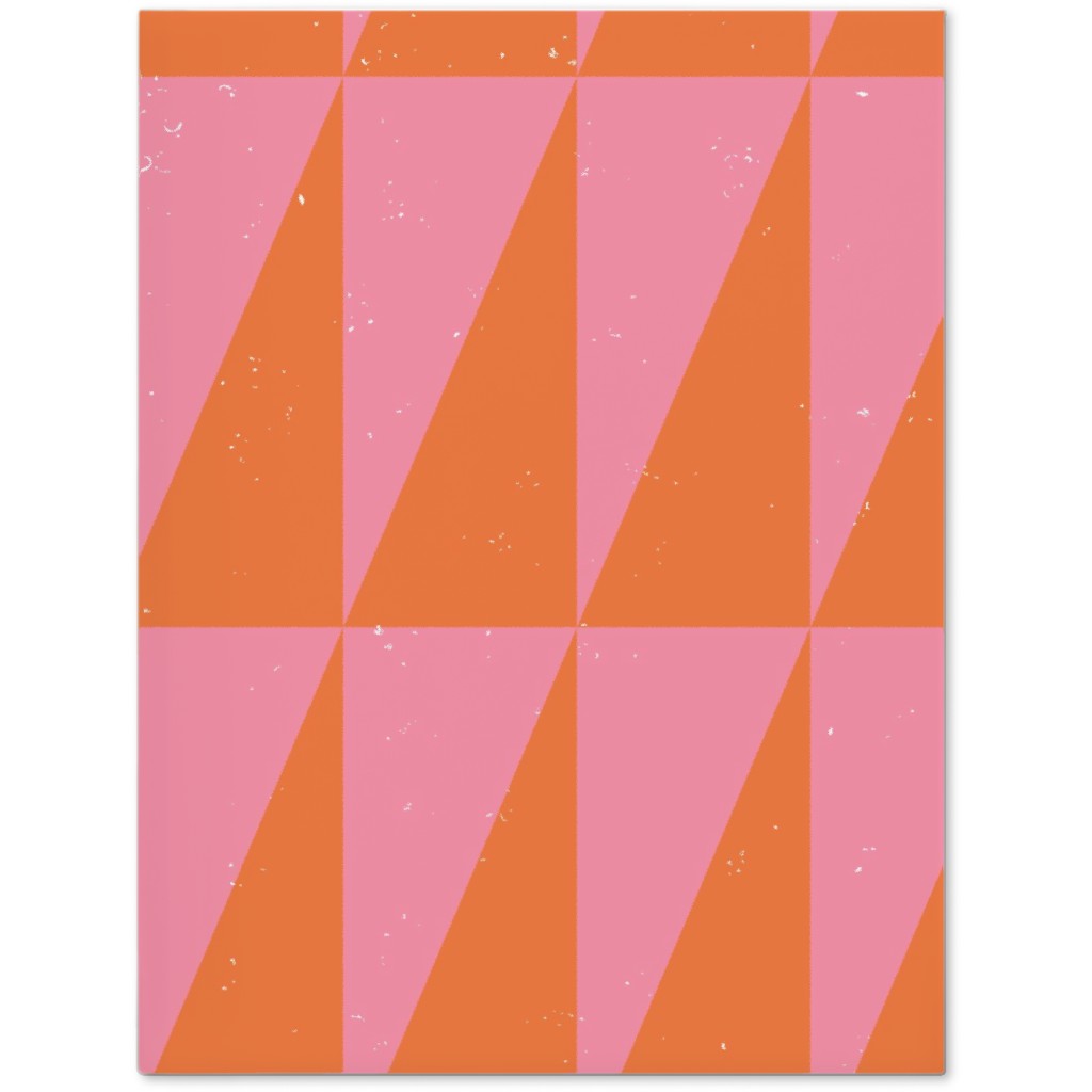 Dual Traingles - Pink Journal, Pink, Bright Pink