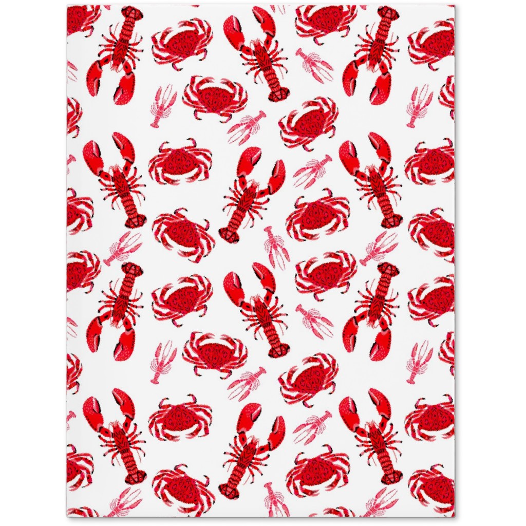 Crabs and Lobsters - Red Crustaceans on White Journal | Shutterfly