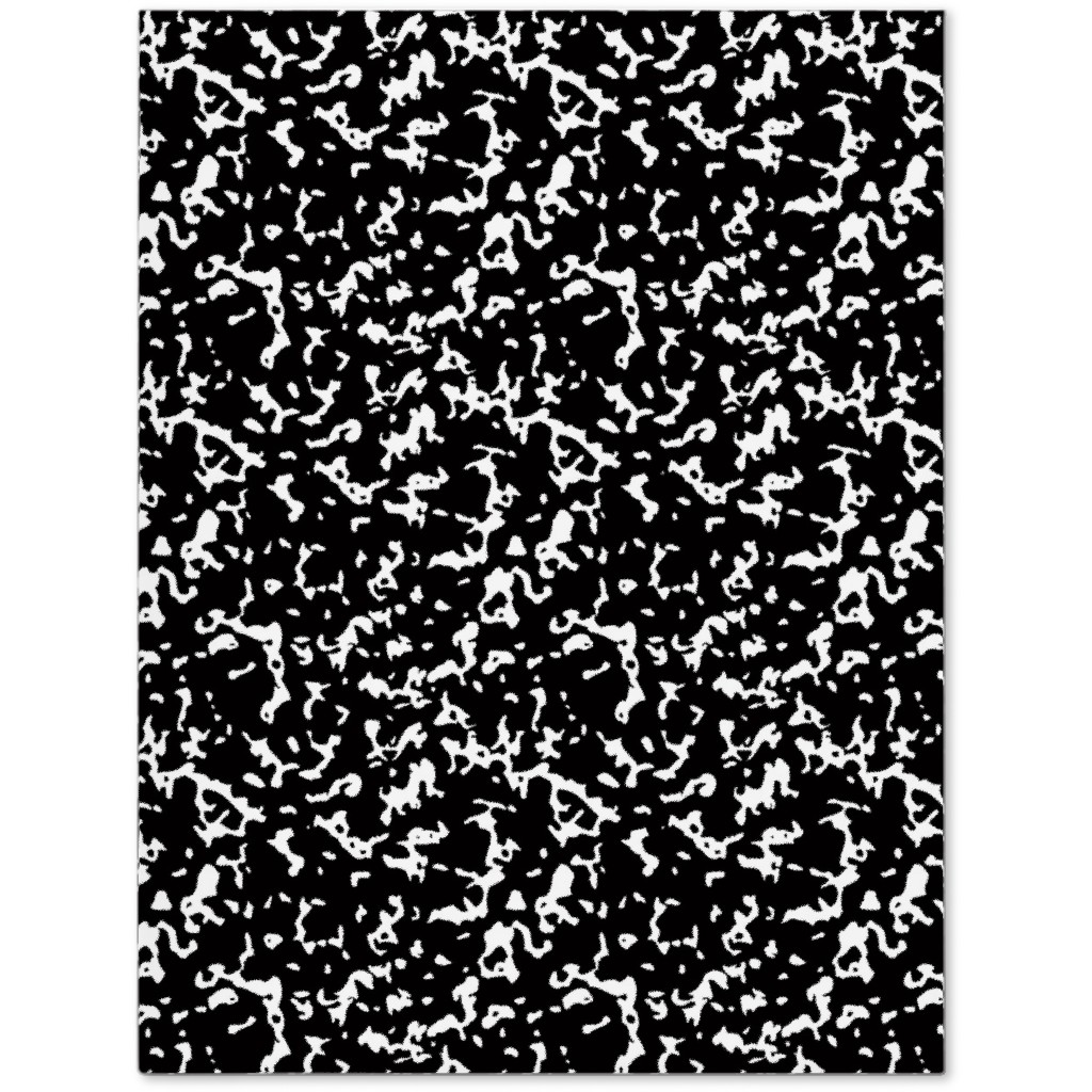 Composition Notebook - Black and White Journal, Black