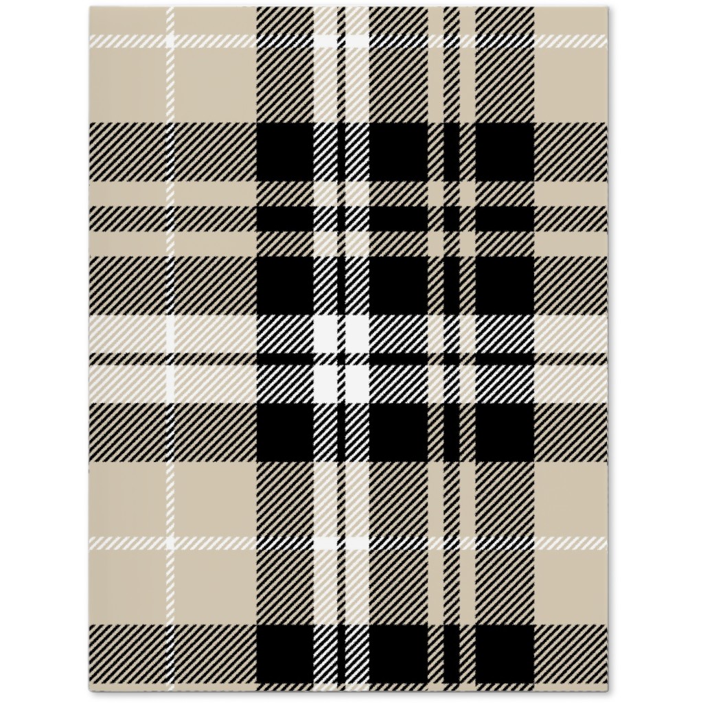 Fall Plaid Journal, Beige