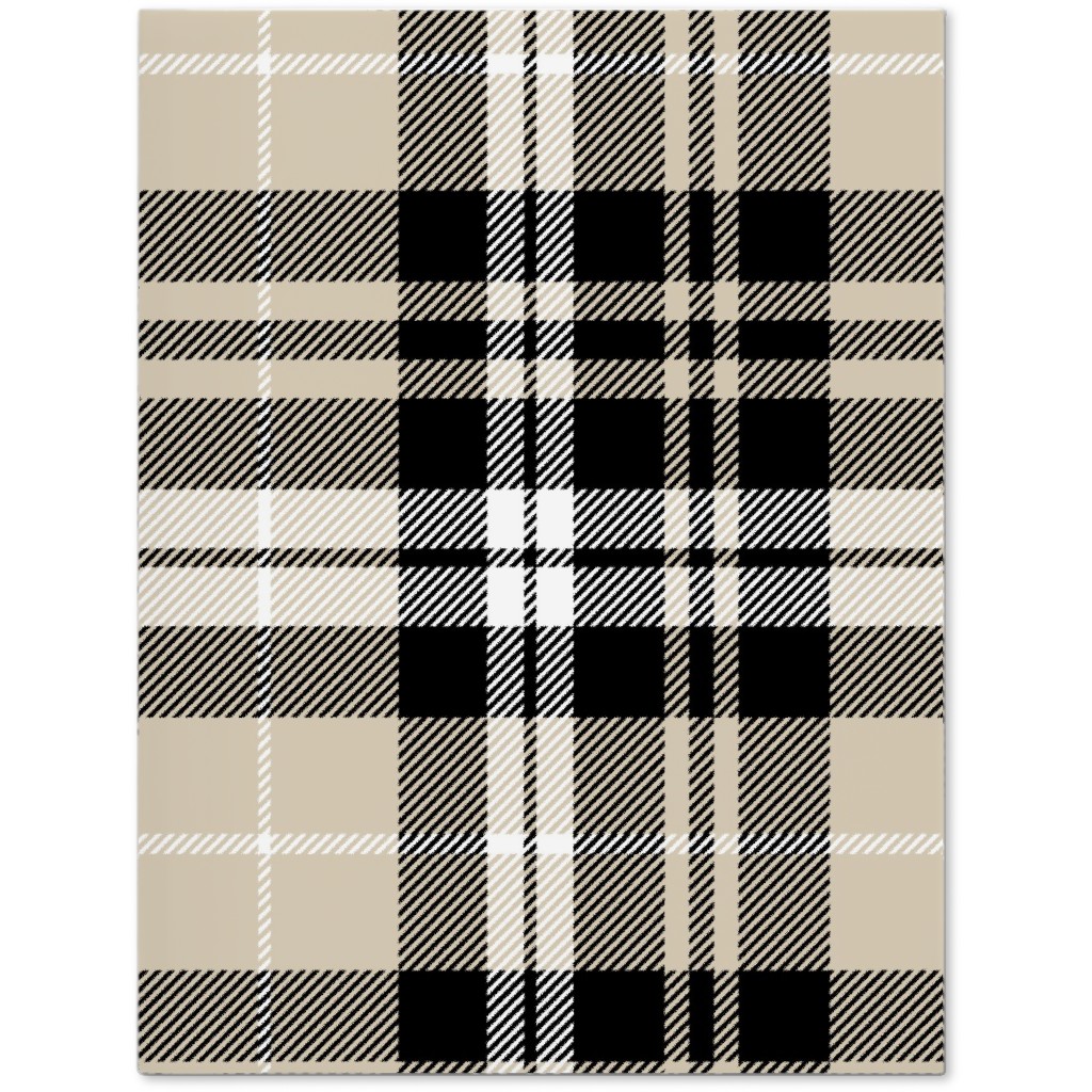 Fall Plaid Journal, Beige