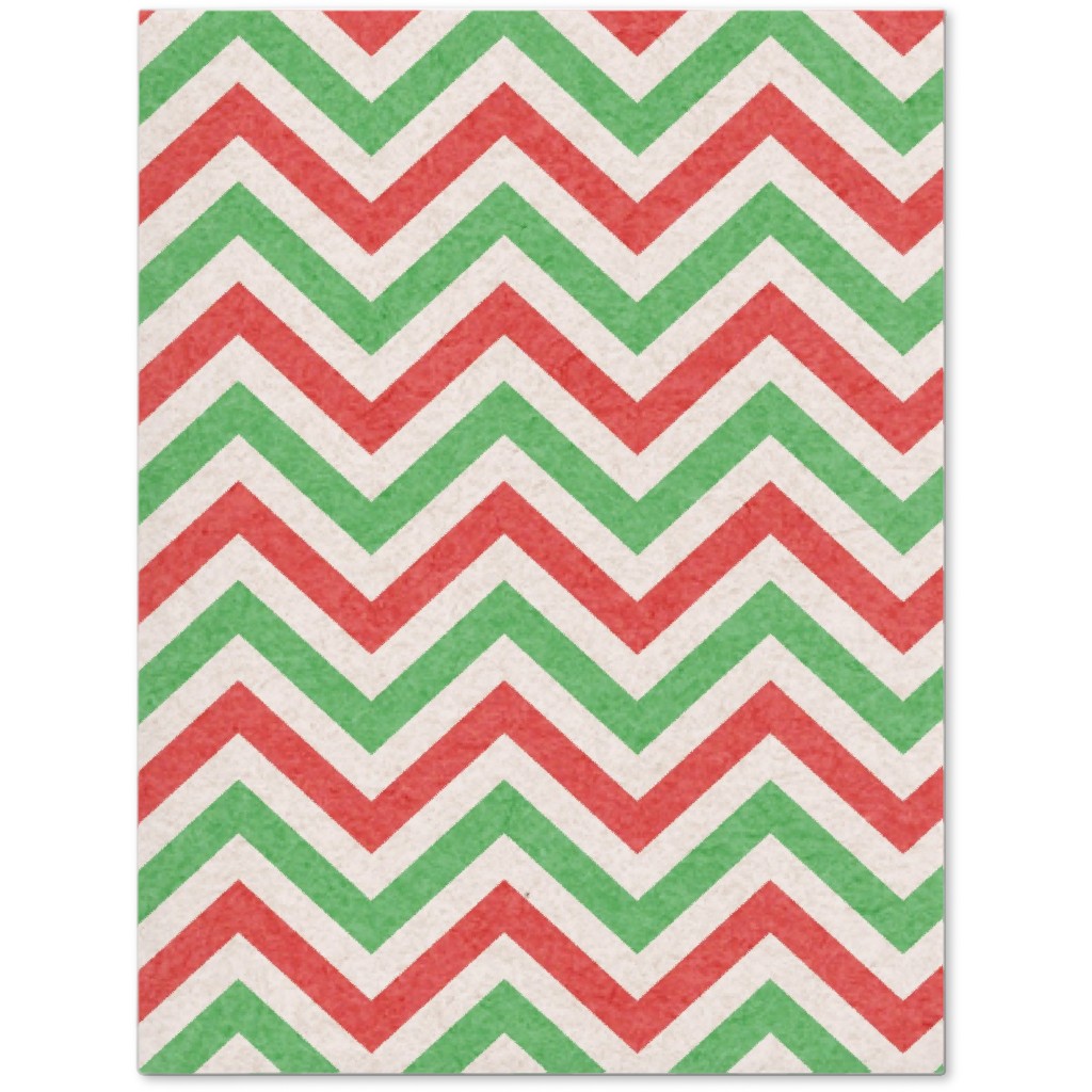 Mottled Holiday Zigzags Journal, Multicolor