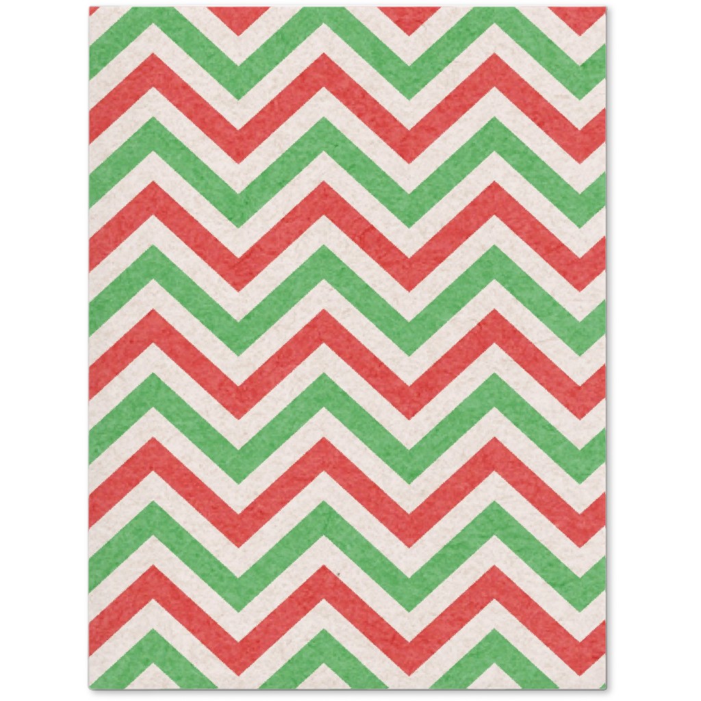 Mottled Holiday Zigzags Journal, Multicolor