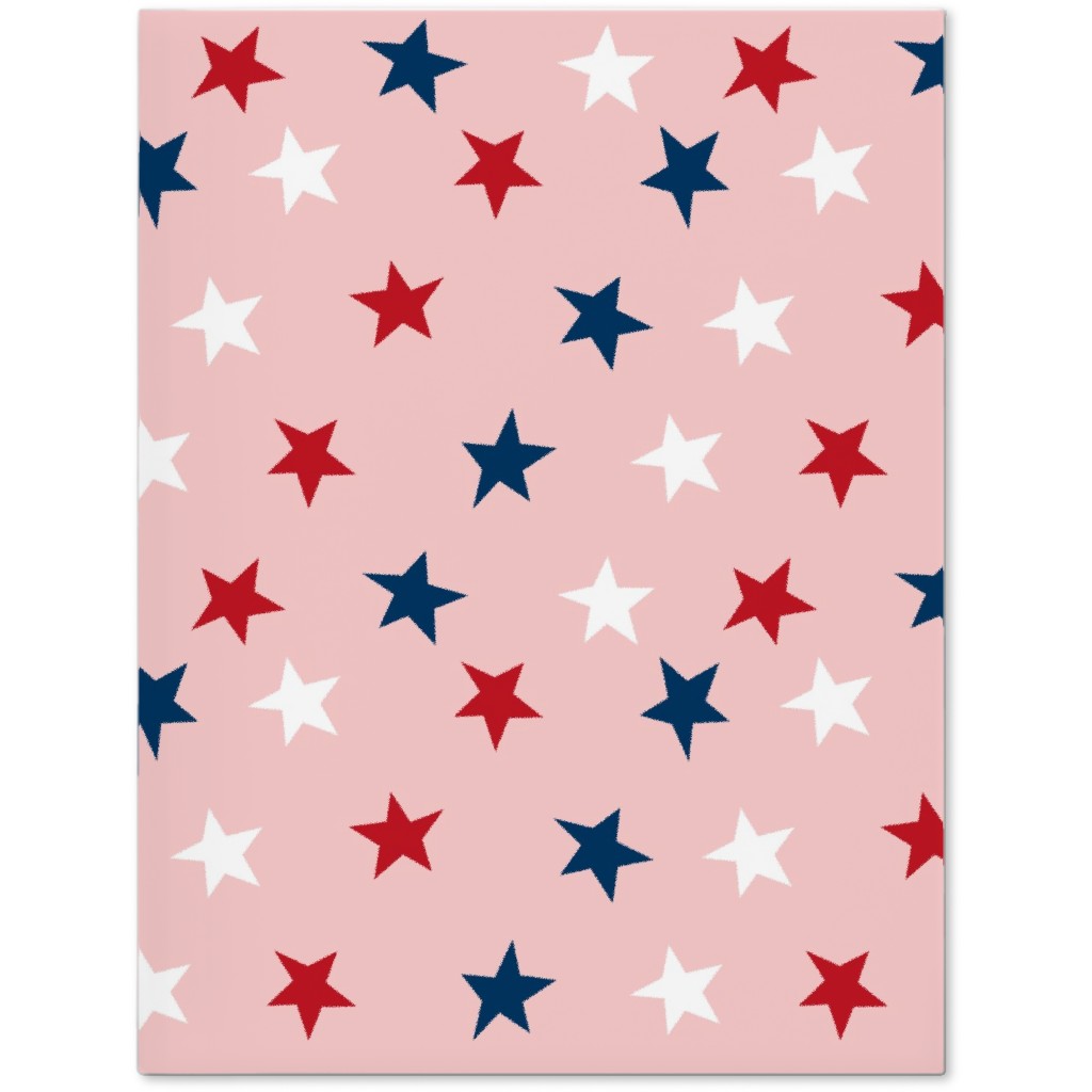 Patriotic Stars Journal, Pink, Bright Pink