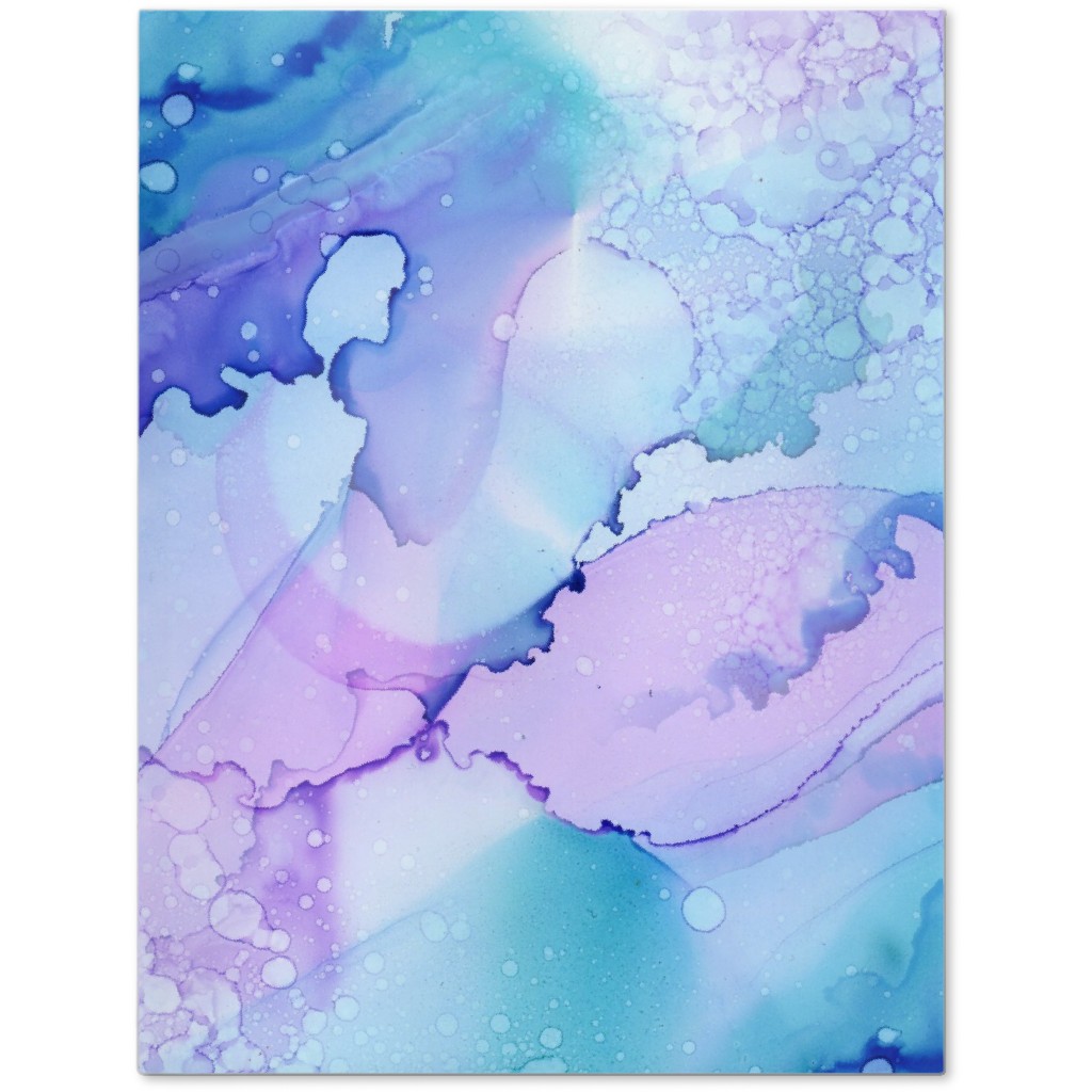 Watercolor Waves - Blue and Purple Journal, Blue