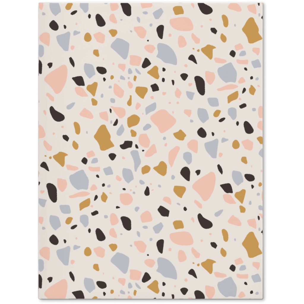 Terrazzo Coral - Gold Journal, Beige, Pearl